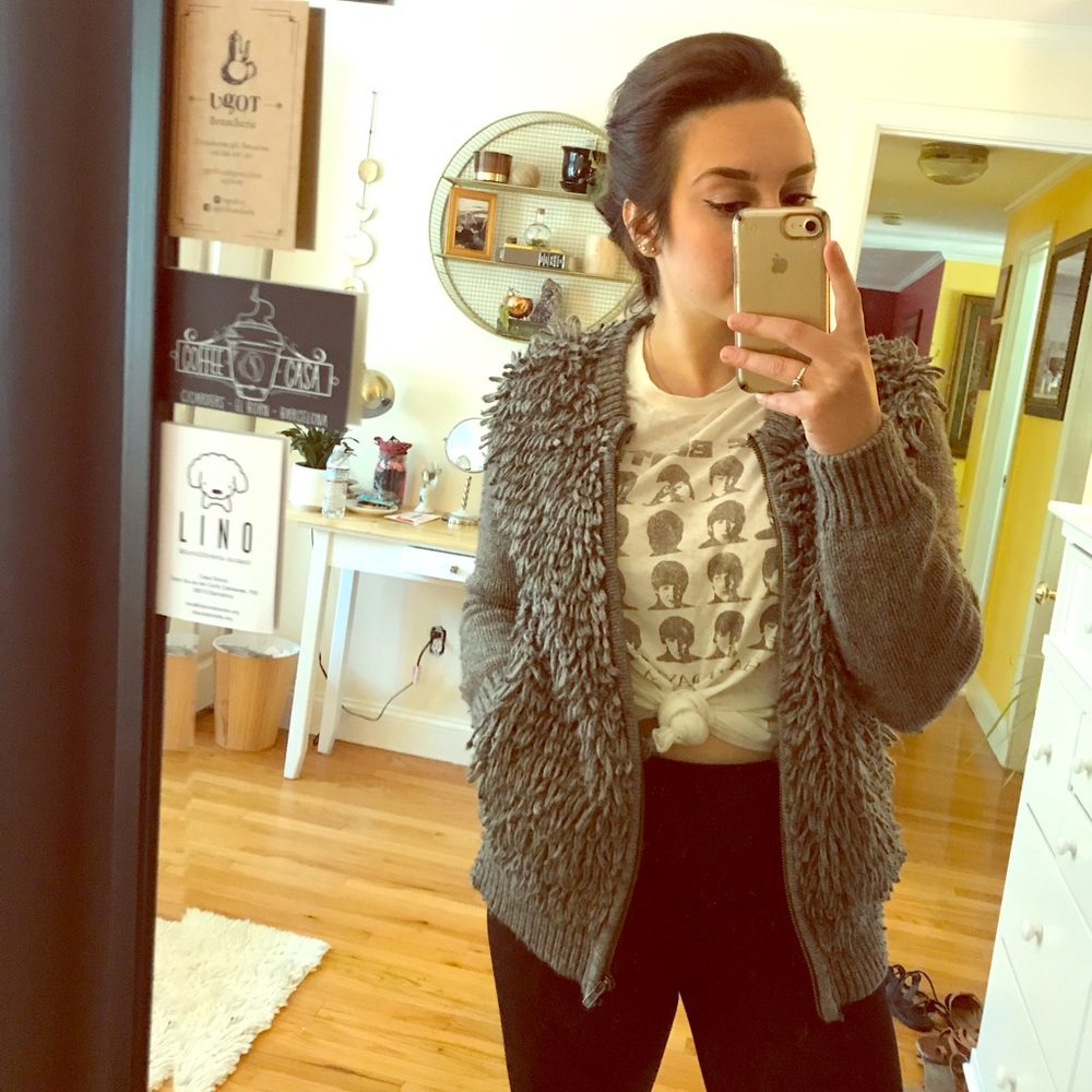 Madewell Fringe Loop Cardigan